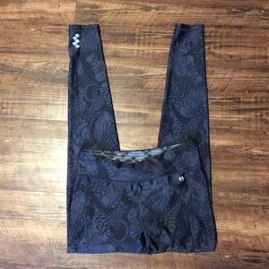 Maaji Navy Floral Pattern Leggings